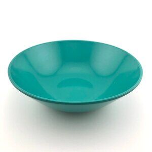 Allied Chemical Melamine Bowl Green Teal Vintage Retro 1960s Plastic Dinnerware
